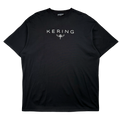 Balenciaga Kering Print Cotton Tee Black