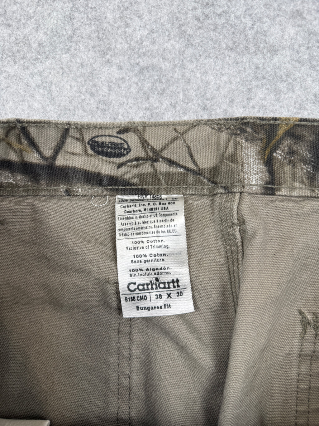 Vintage Carhartt Realtree Dungaree Camo Pants