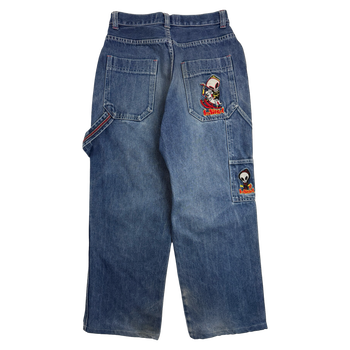 Blind Embroidered Carpenter Denim Pants