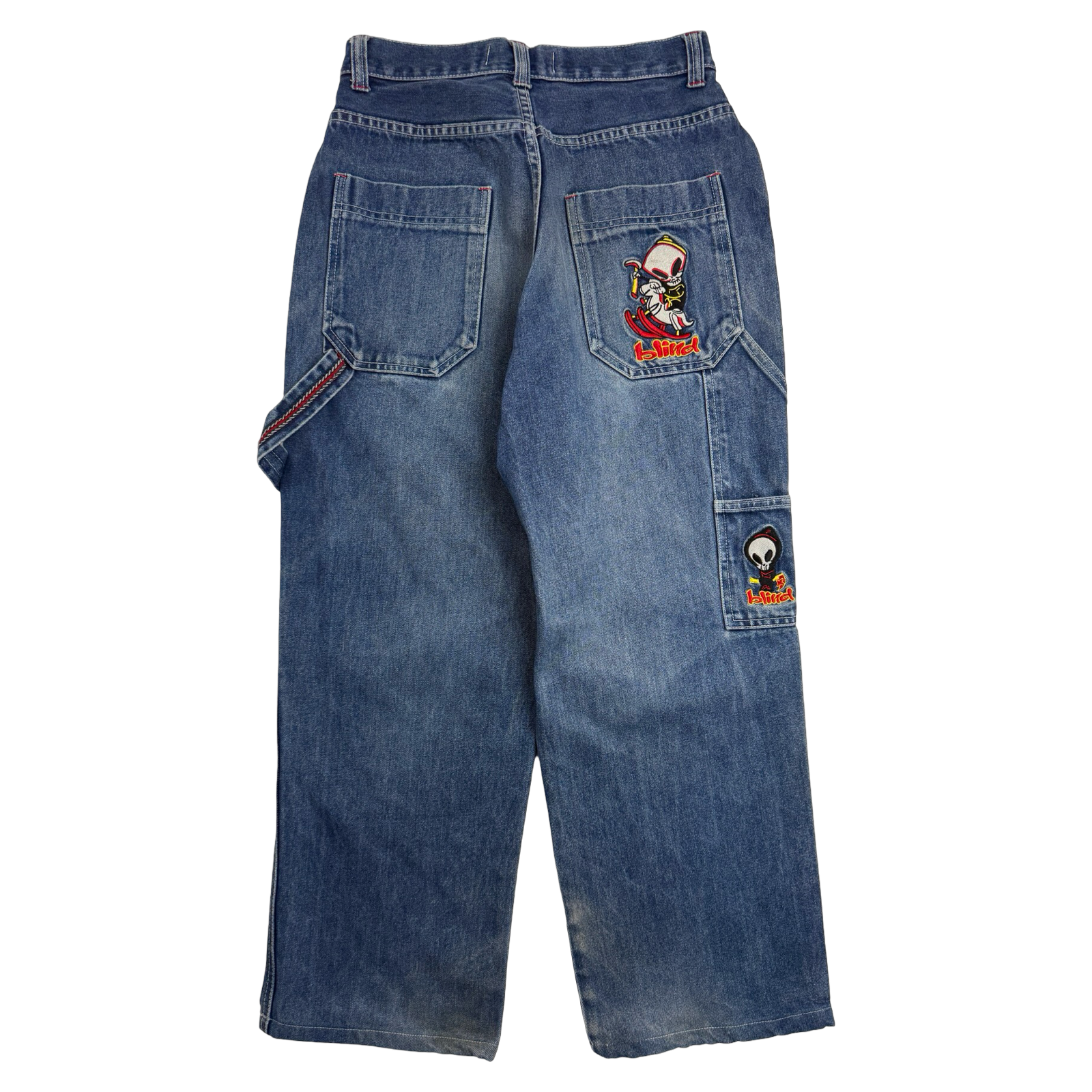 Blind Embroidered Carpenter Denim Pants