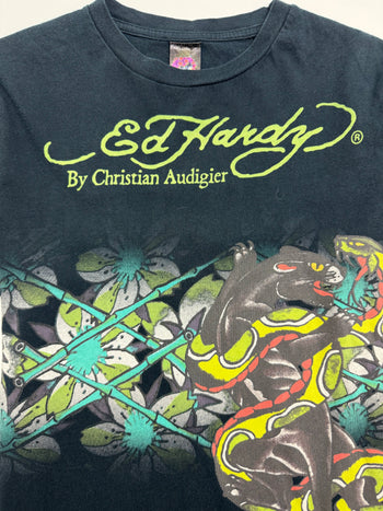 Vintage Y2k Ed Hardy Tee Black