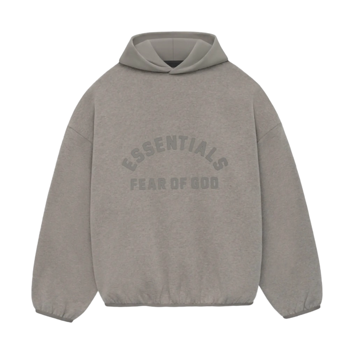 Fear of God Essentials Core Collection Nylon Fleece Hoodie Heather Grey/Dust | Vitnage Clothing Store Canada