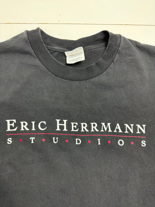 (L) Vintage 2000s Eric Herman Sturgis Tee Black | Vitnage Clothing Store Canada