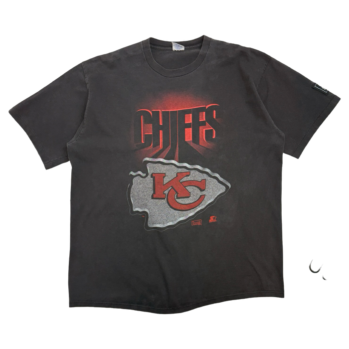 Vintage 1990’s Kansas City Chiefs Starter Tee Black | Vitnage Clothing Store Canada