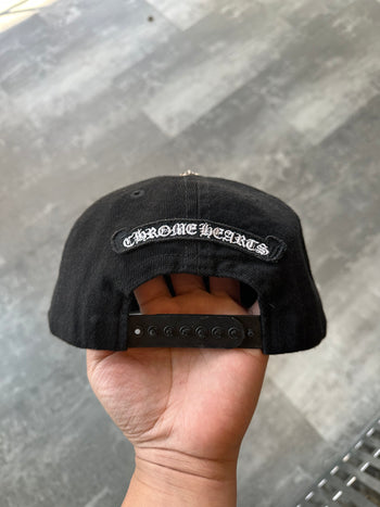 Chrome Hearts Cross Snapback Hat Black