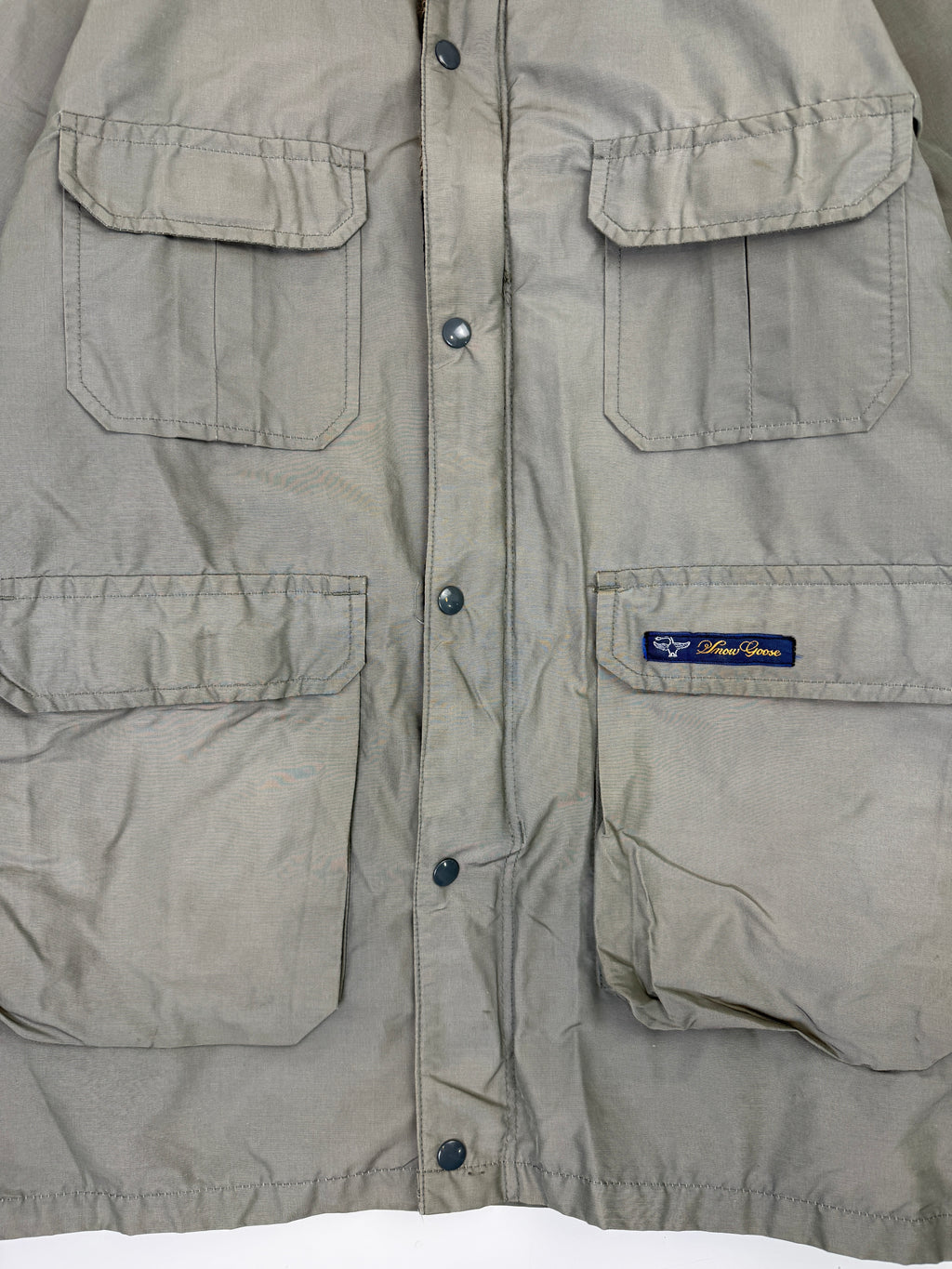 Vintage Canada Goose Wool Lined Parka Jacket Grey
