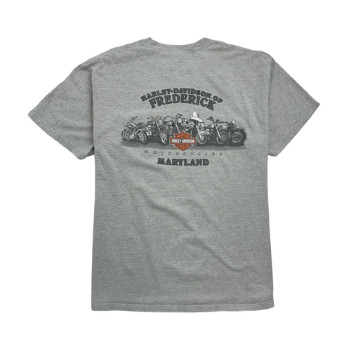 Vintage '12 Frederick Harley Davidson Tee Grey | Vintage Clothing Store Canada