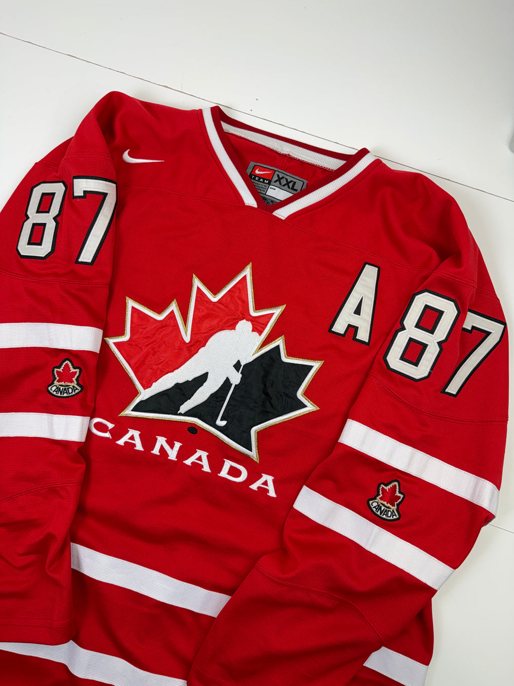 Vintage Nike Team Canada Hockey Sidney Crosby Jersey Red
