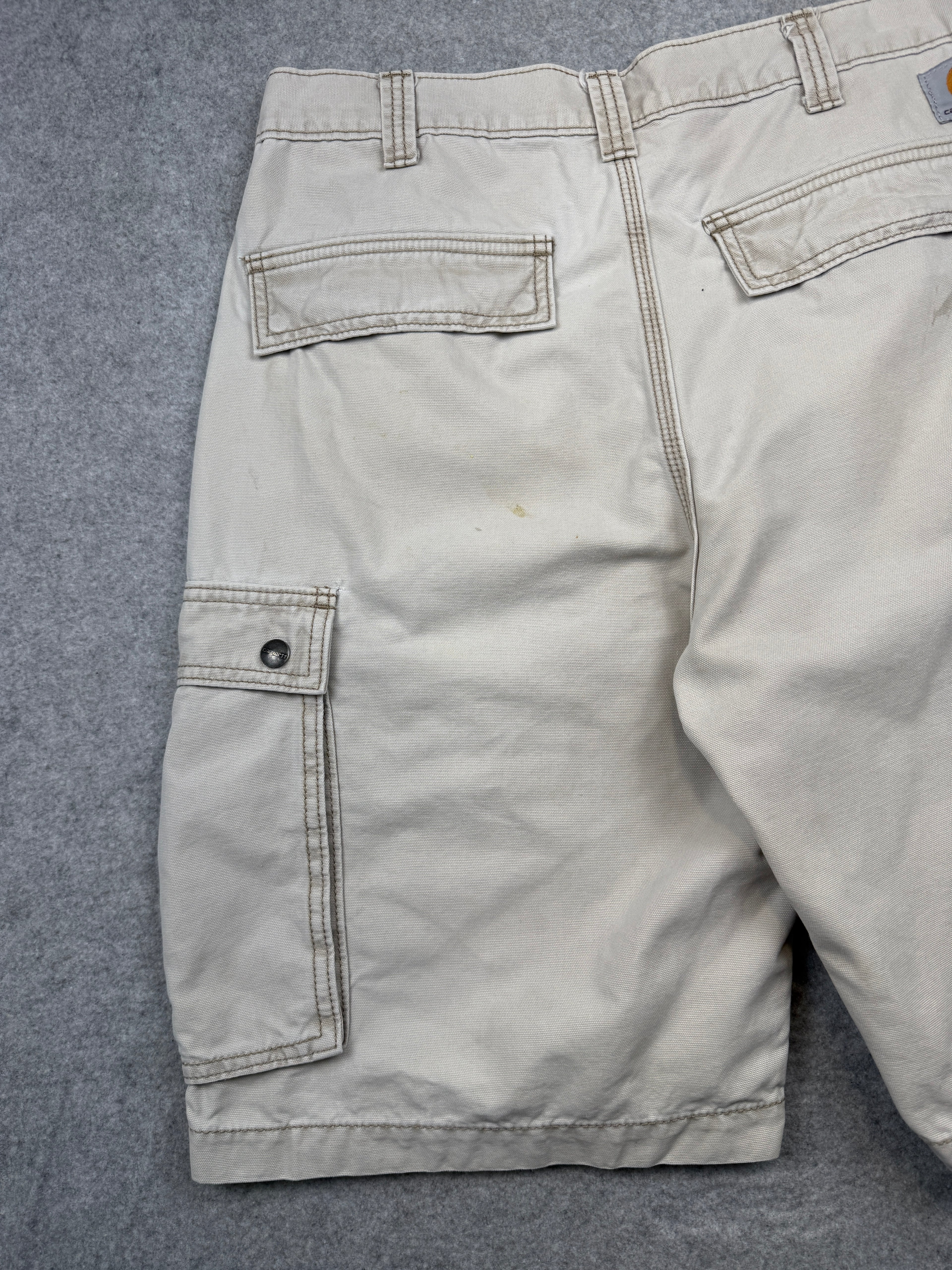 Carhartt Relaxed Fit Carpenter Cargo Shorts Beige