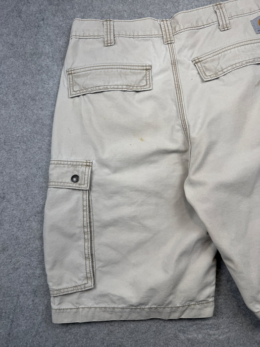 Carhartt Relaxed Fit Carpenter Cargo Shorts Beige | Vitnage Clothing Store Canada