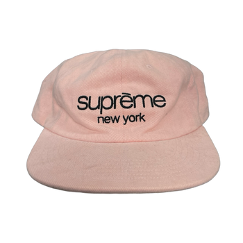 Supreme 6 Panel Twill Classic Logo Hat Pink (USED)