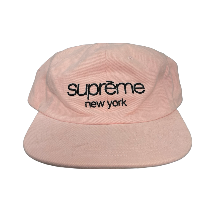 Supreme 6 Panel Twill Classic Logo Hat Pink (USED) | Vitnage Clothing Store Canada