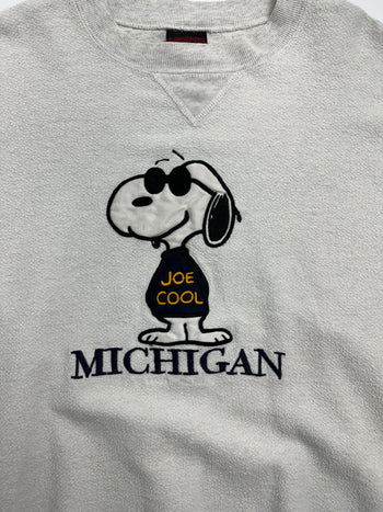 (XL) Vintage Joe Cool Michigan Sweatshirt White