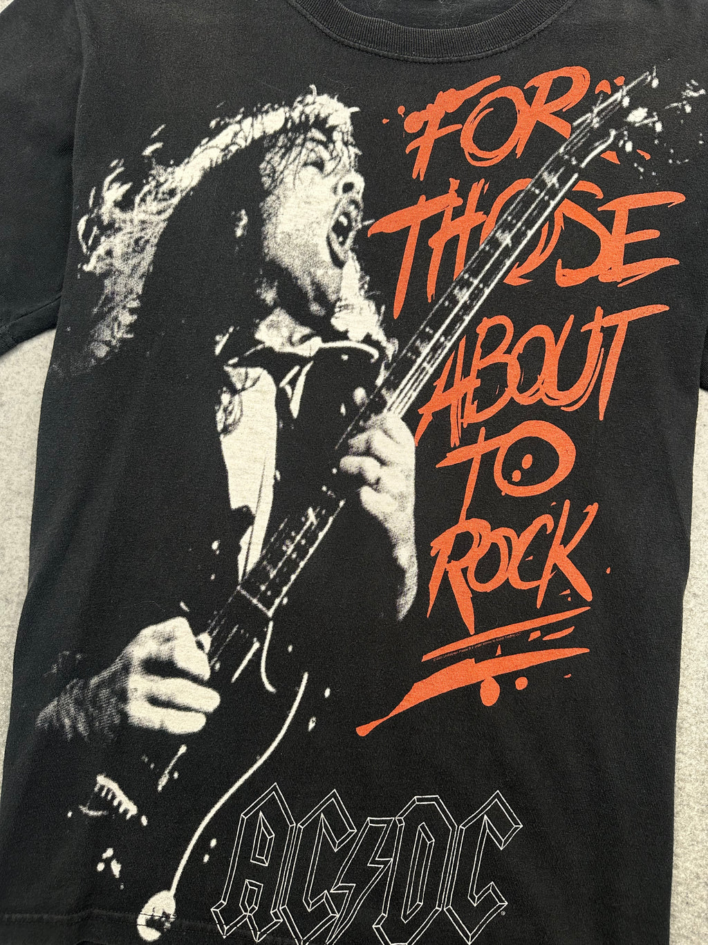 Vintage AC/DC For Those About To Rock Tee Black