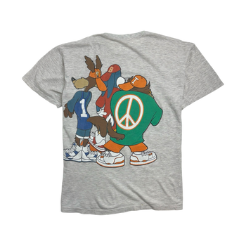 (M) Vintage '93 Looney Tunes Basketball Tee Grey