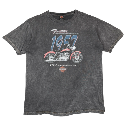 Vintage Harley Davidson 1957 Sportster Tee Black | Vintage Clothing Store Canada