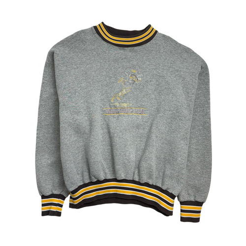 (XL) Vintage University Of Michigan Sweatshirt Grey | Vintage Clothing Store Canada