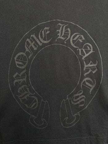 Chrome Hearts Horseshoe Scroll Logo Pocket Tee Black/Red