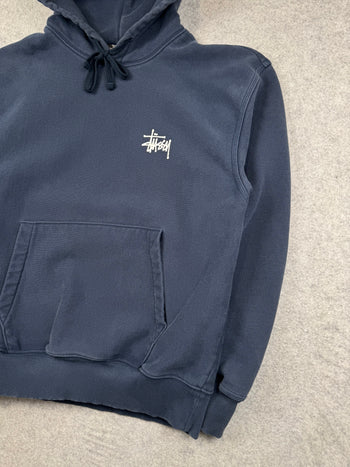 Stussy Basic Logo Hoodie Navy (USED)