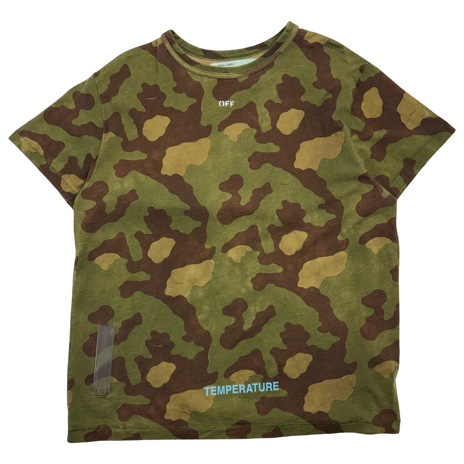 OFF-WHITE Arrow Temperature Tee Green Camo (USED)