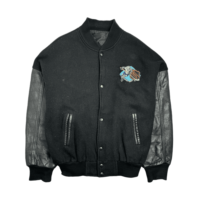 (XL) Vintage NHL The Muppets Varsity Jacket Black | Vitnage Clothing Store Canada