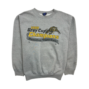 (XL) Vintage '99 Hamilton Tiger-Cats Championship Sweatshirt Grey