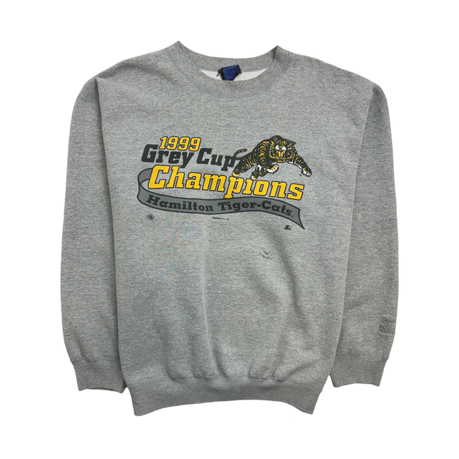 (XL) Vintage '99 Hamilton Tiger-Cats Championship Sweatshirt Grey