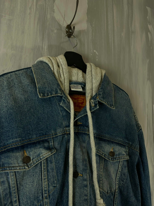 2017 Vetements x Levi’s Hooded Oversized Denim Jacket (USED) | Vitnage Clothing Store Canada