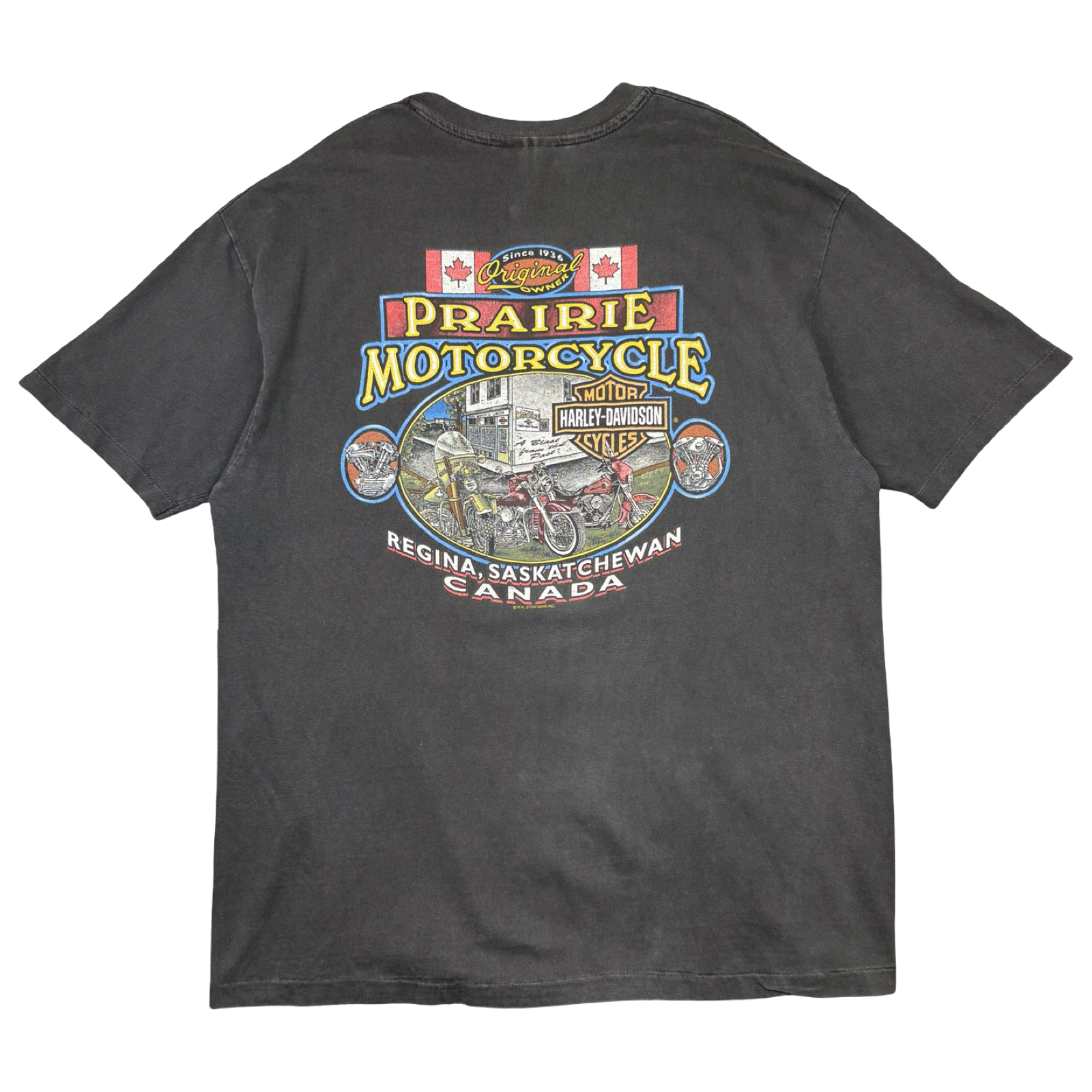Vintage Harley Davidson Worth The Wait Tee Black