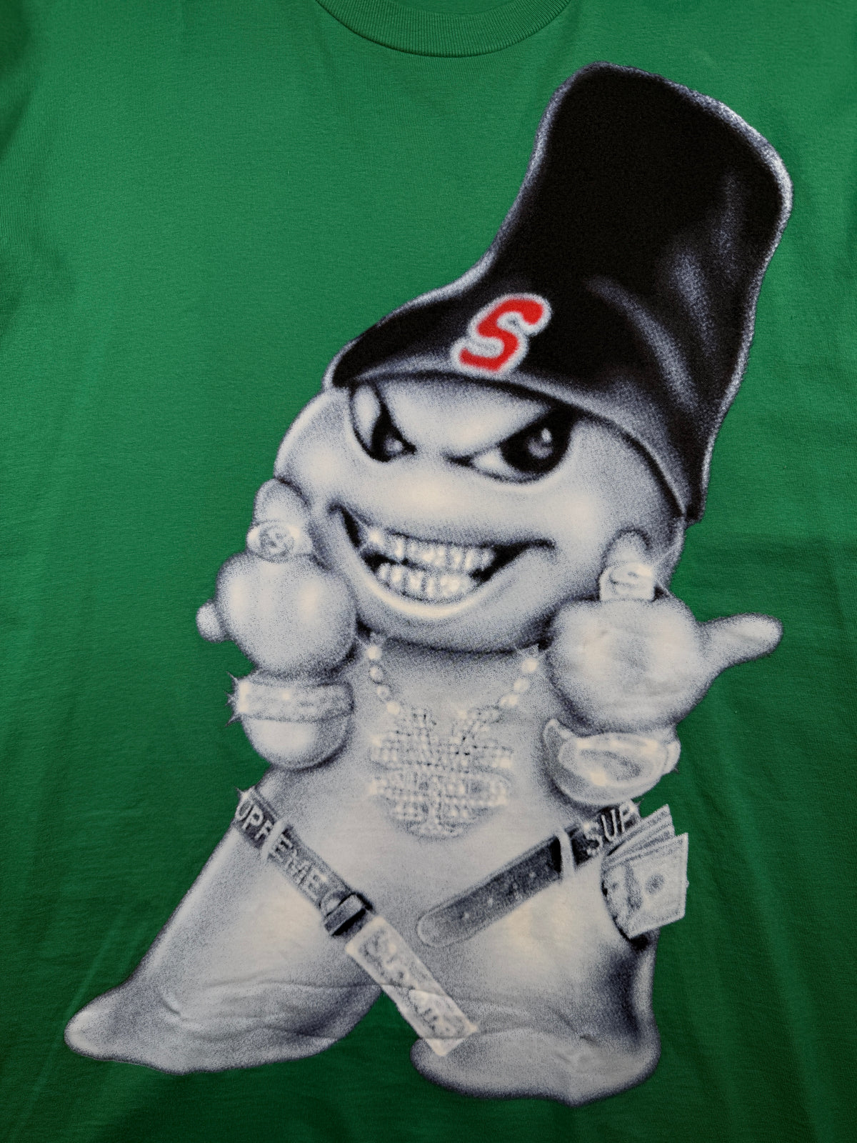 Supreme Snowman Tee Green (USED)