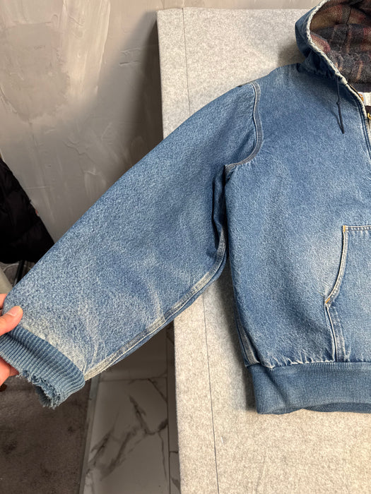 Vintage 1990’s A91 Carhartt Active Jacket Denim Dusty Blue | Vitnage Clothing Store Canada