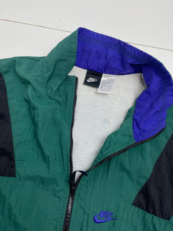 (XXL) Vintage 90s Nike Windbreaker Jacket Green