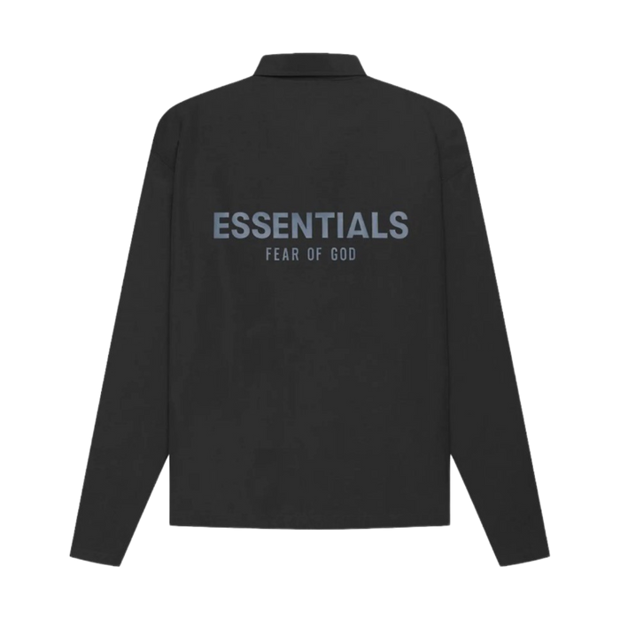 Fear of God Essentials Coaches Jacket Black | Vitnage Clothing Store Canada