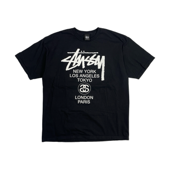 Stussy World Tour Tee Black (USED)