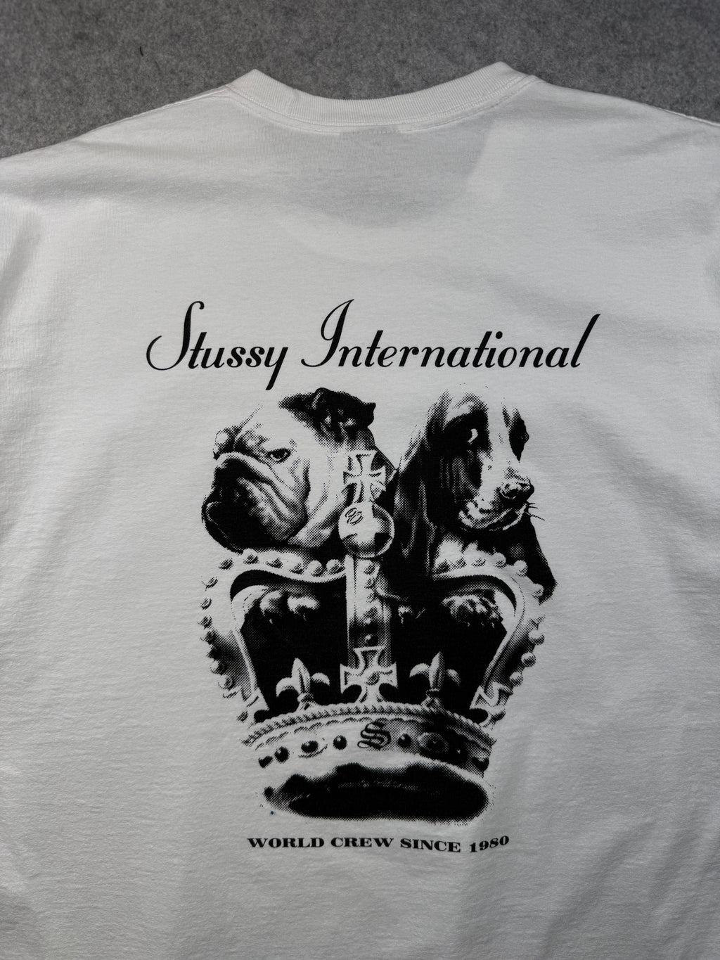 Stussy Dog Crown Tee White (USED)