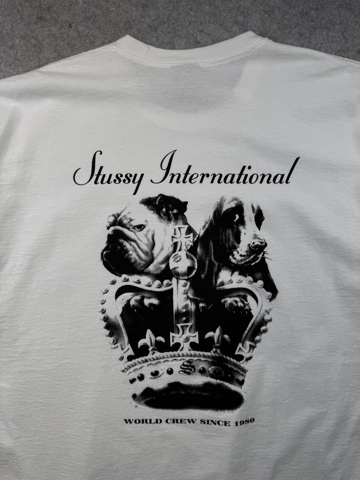 Stussy Dog Crown Tee White (USED)