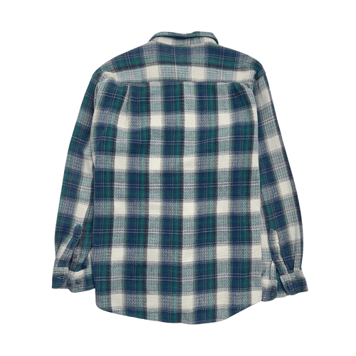 Vintage Van Heusen Button Up Flannel Light Blue | Vintage Clothing Store Canada