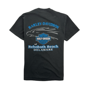 Vintage '01 Rehoboth Beach Harley Davidson Tee Black