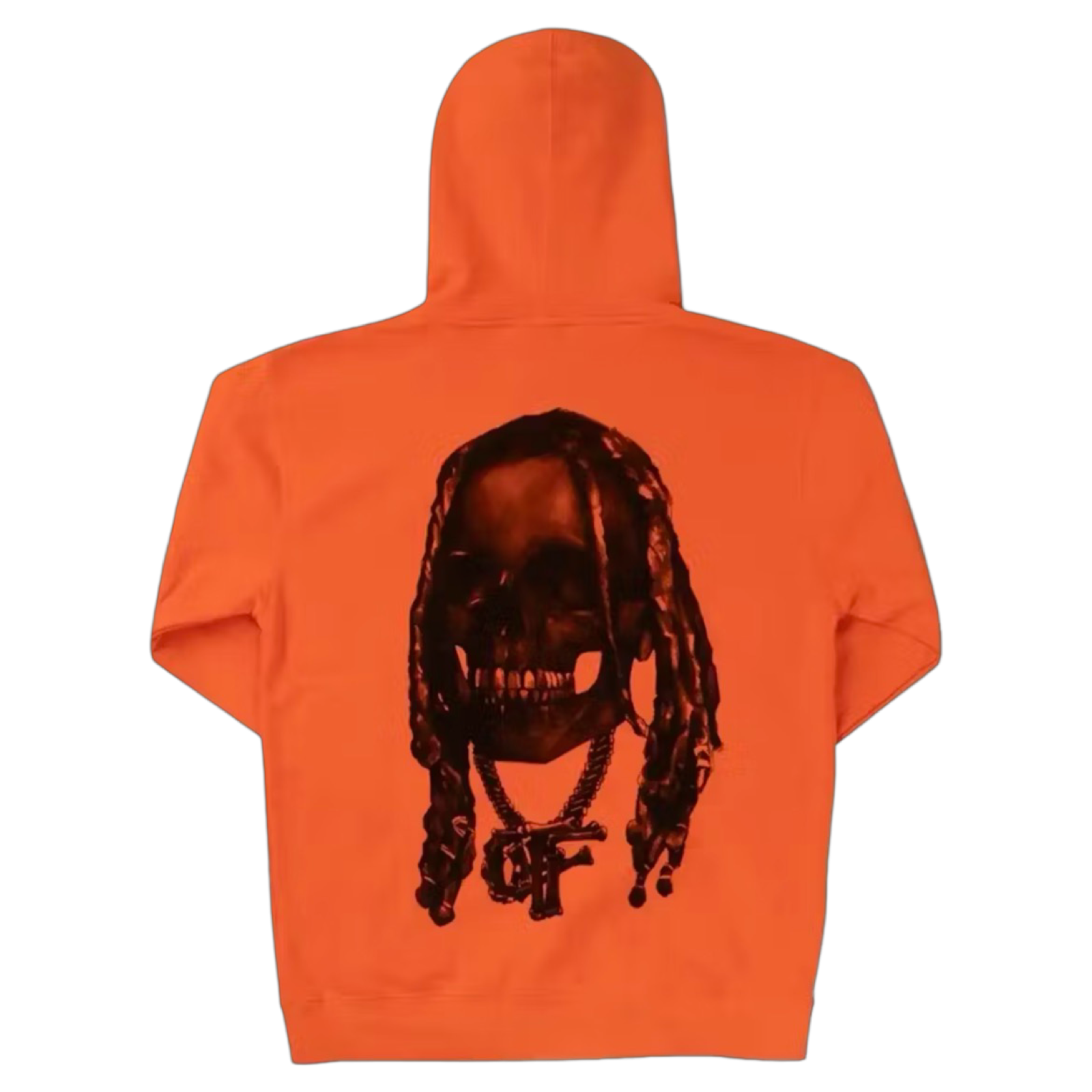 Revenge Lil Durk Bones Hoodie Orange