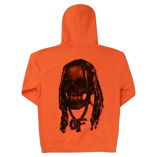 Revenge Lil Durk Bones Hoodie Orange | Vintage Clothing Store Canada
