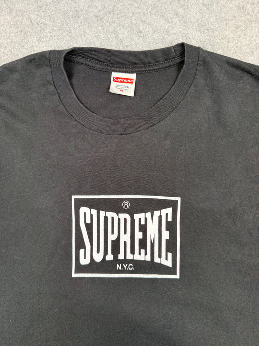 Supreme Warm Up Tee Black (USED) | Vitnage Clothing Store Canada