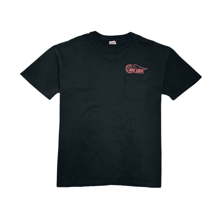 (XXL) Vintage '97 Harley Davidson New Smyrna Pocket Tee Black | Vitnage Clothing Store Canada