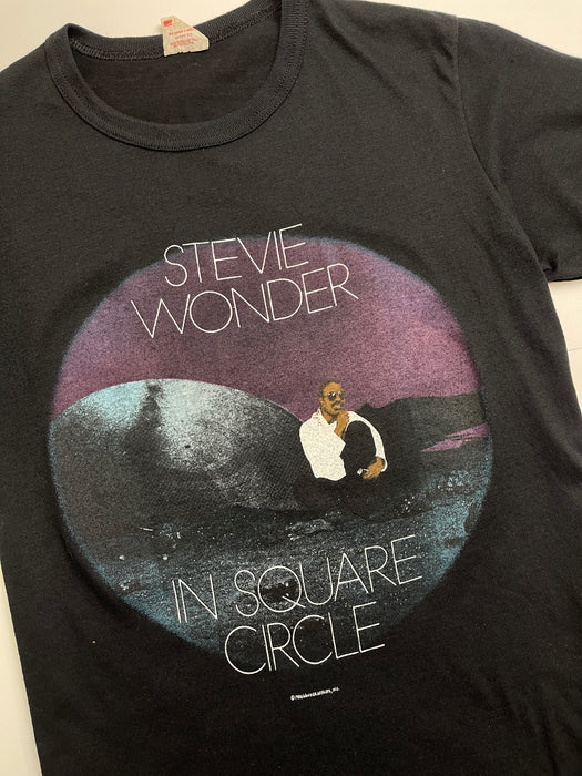 (S) Vintage '86 Stevie Wonder Tee Black | Vitnage Clothing Store Canada