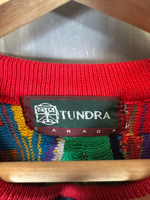 Vintage Tundra 3D Textured Knit Sweater Multi | Vitnage Clothing Store Canada