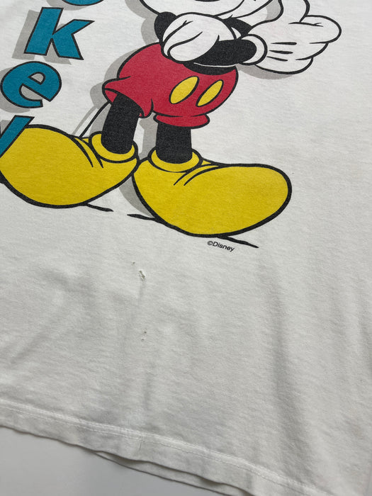 (M) Vintage Disney Mickey Mouse Tee White | Vitnage Clothing Store Canada