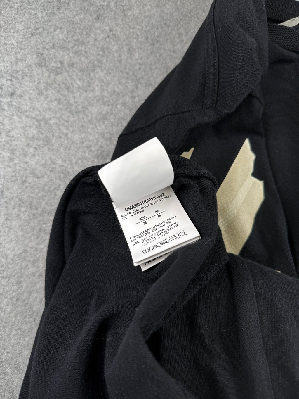 OFF-WHITE Tape L/S Tee Black (USED)