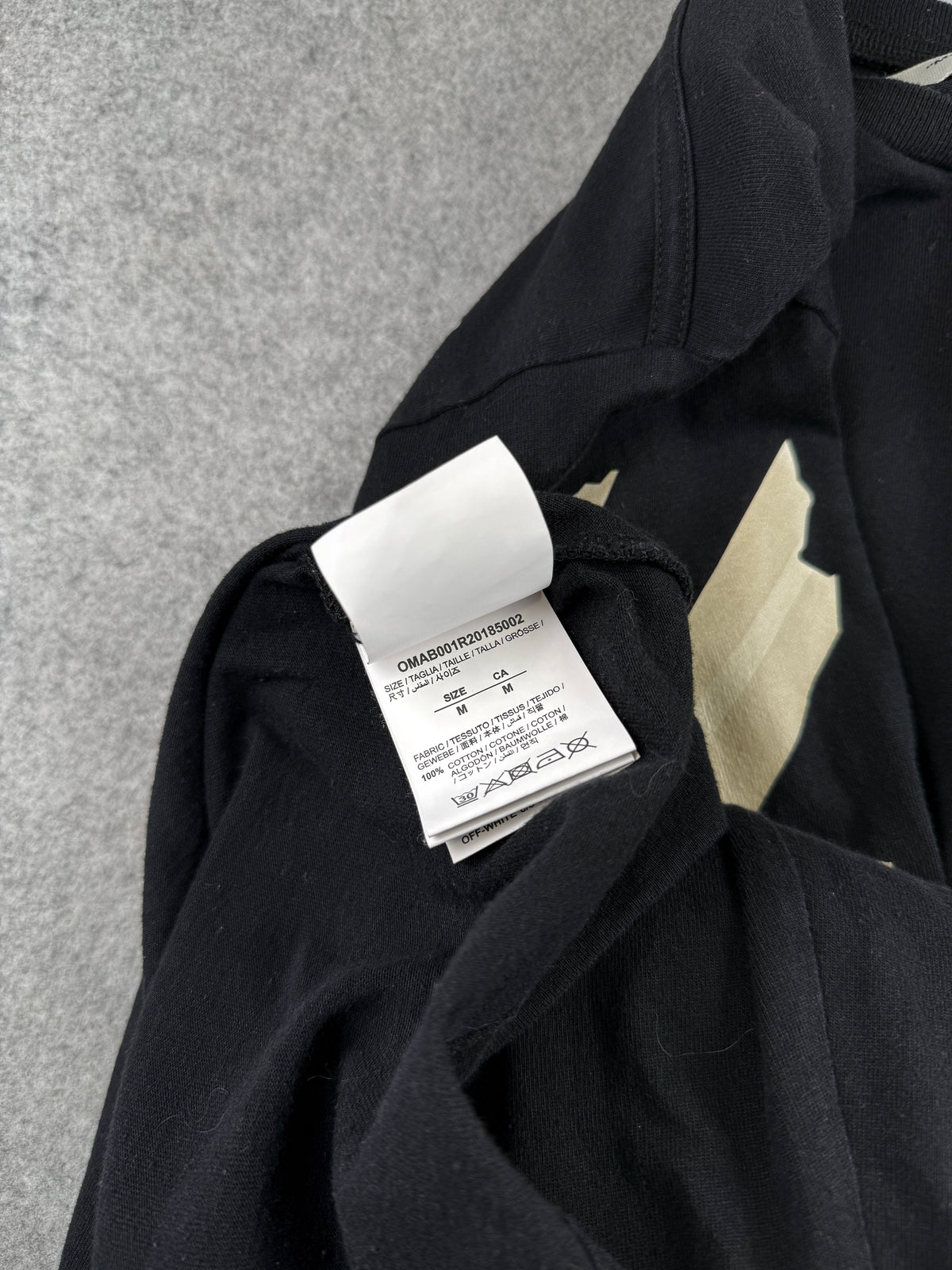 OFF-WHITE Tape L/S Tee Black (USED)
