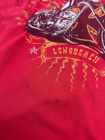 Vintage West Coast Choppers Jesse Who Biker L/S Tee Red