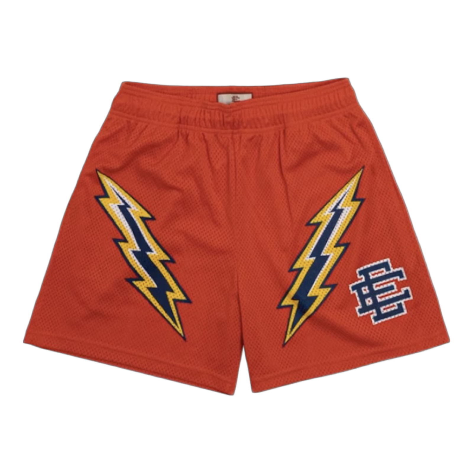 Eric Emanuel EE Basic Lightning Bolt Shorts Orange/Royal/Yellow