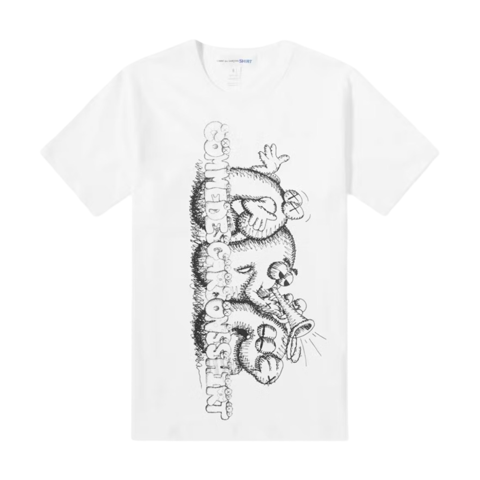 Comme des Garcons x Kaws Tee White/Black